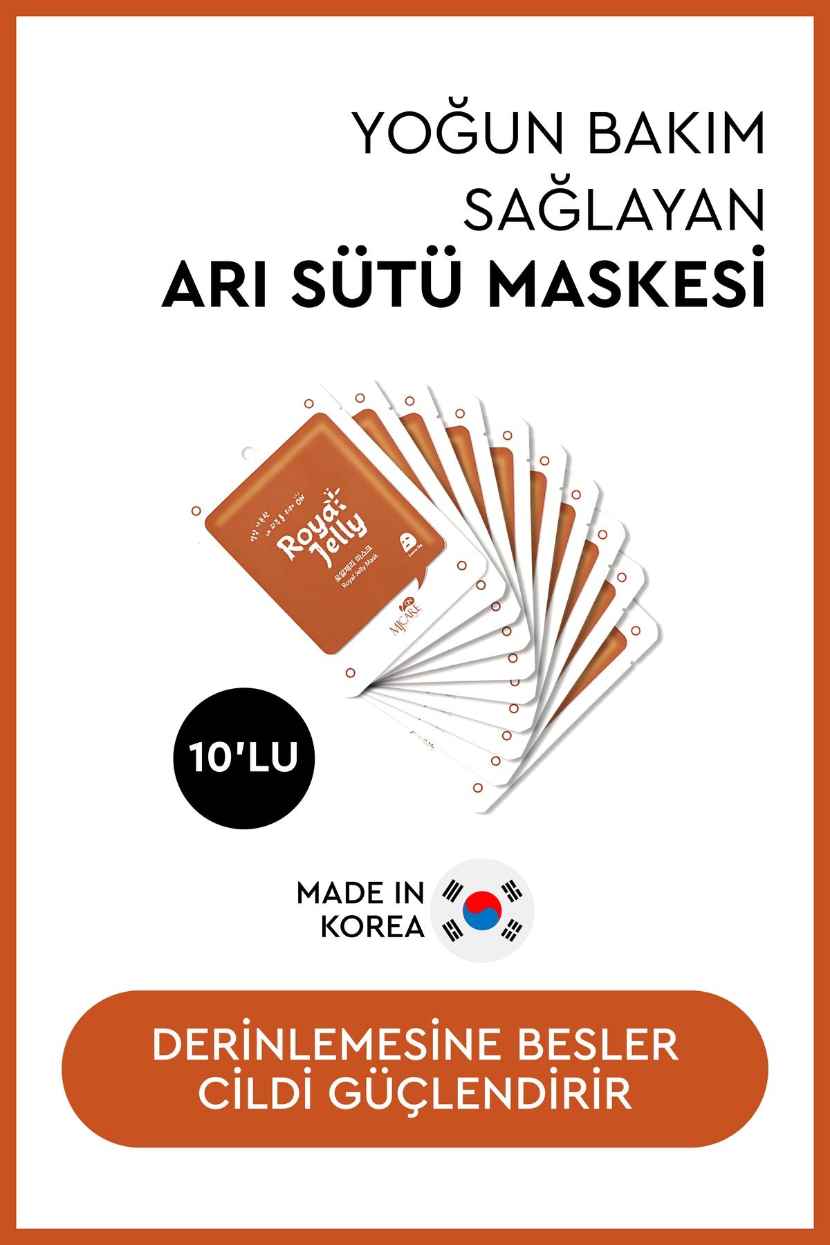 On Royal Jelly Mask - Arı Sütü Içeren Maske 10'lu